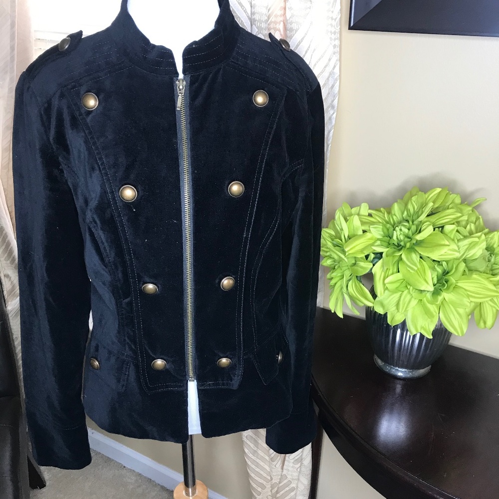 Apt. 9 Suede Zip Up Blazer